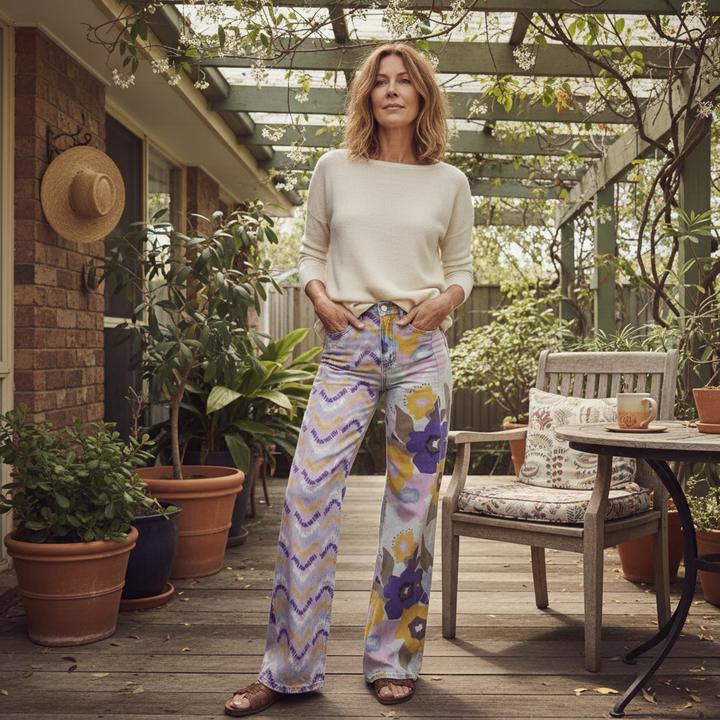 Valeria™ - Pantalons larges à imprimé artistique boho