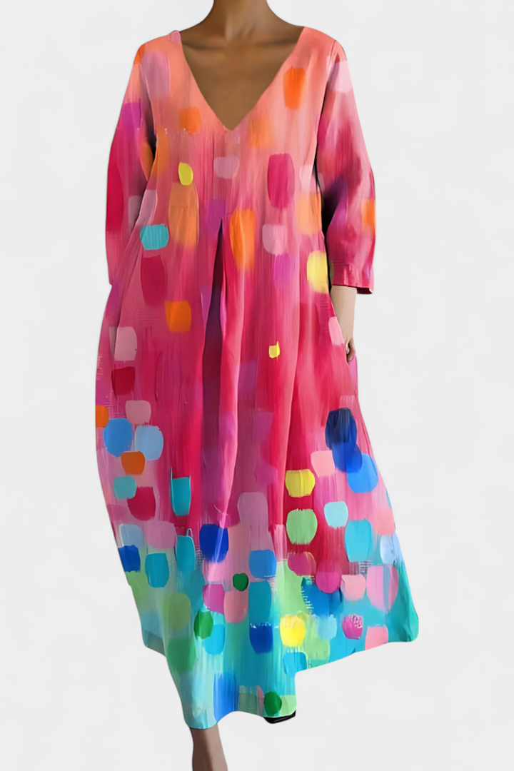 Ana - Robe fluide à motifs
