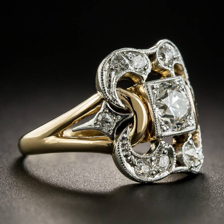 Bague Vintage en Or avec Zirconia