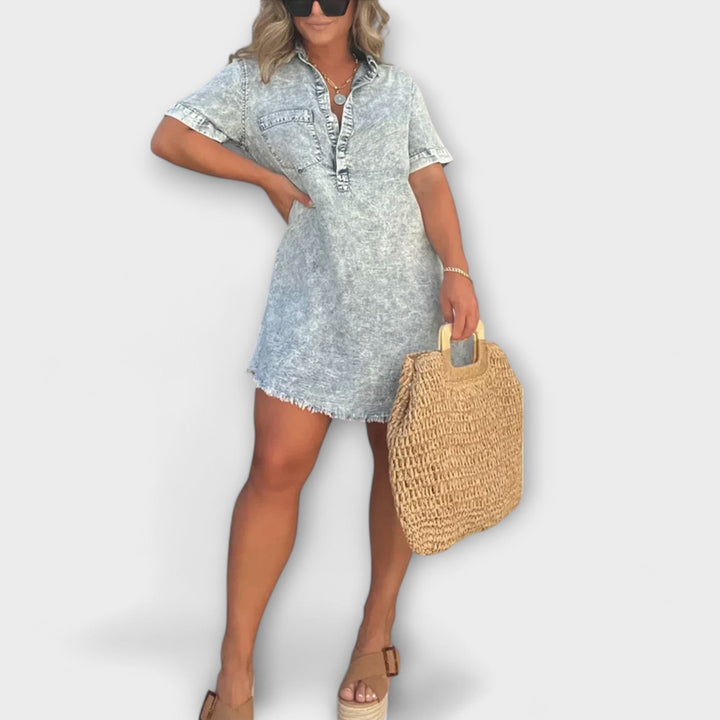 Vera - Robe en denim décontractée