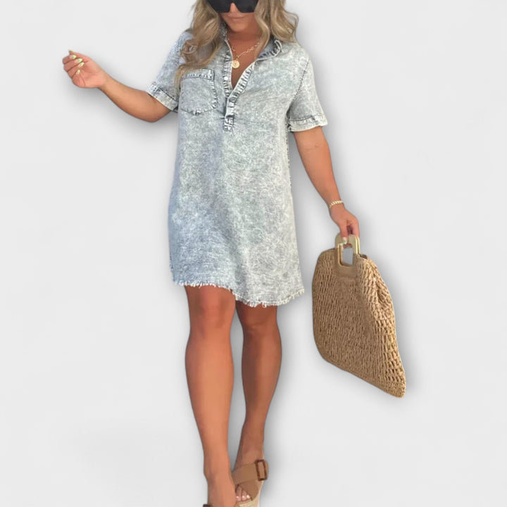 Vera - Robe en denim décontractée