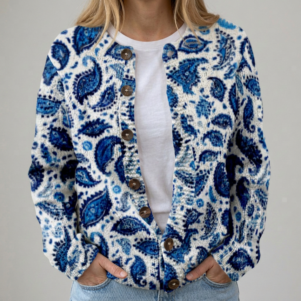 Lieselotte | Cardigan à Imprimé Floral pour l'Automne
