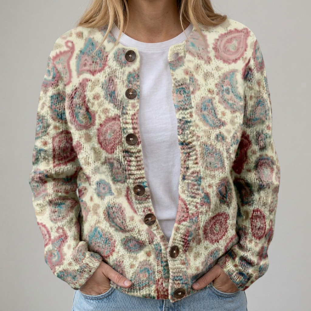 Clara | Cardigan à Imprimé Floral pour l'Automne