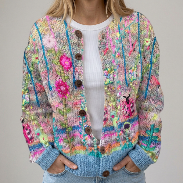 Svea | Cardigan à Imprimé Floral