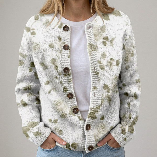 Alena | Cardigan Fleurs d'Automne