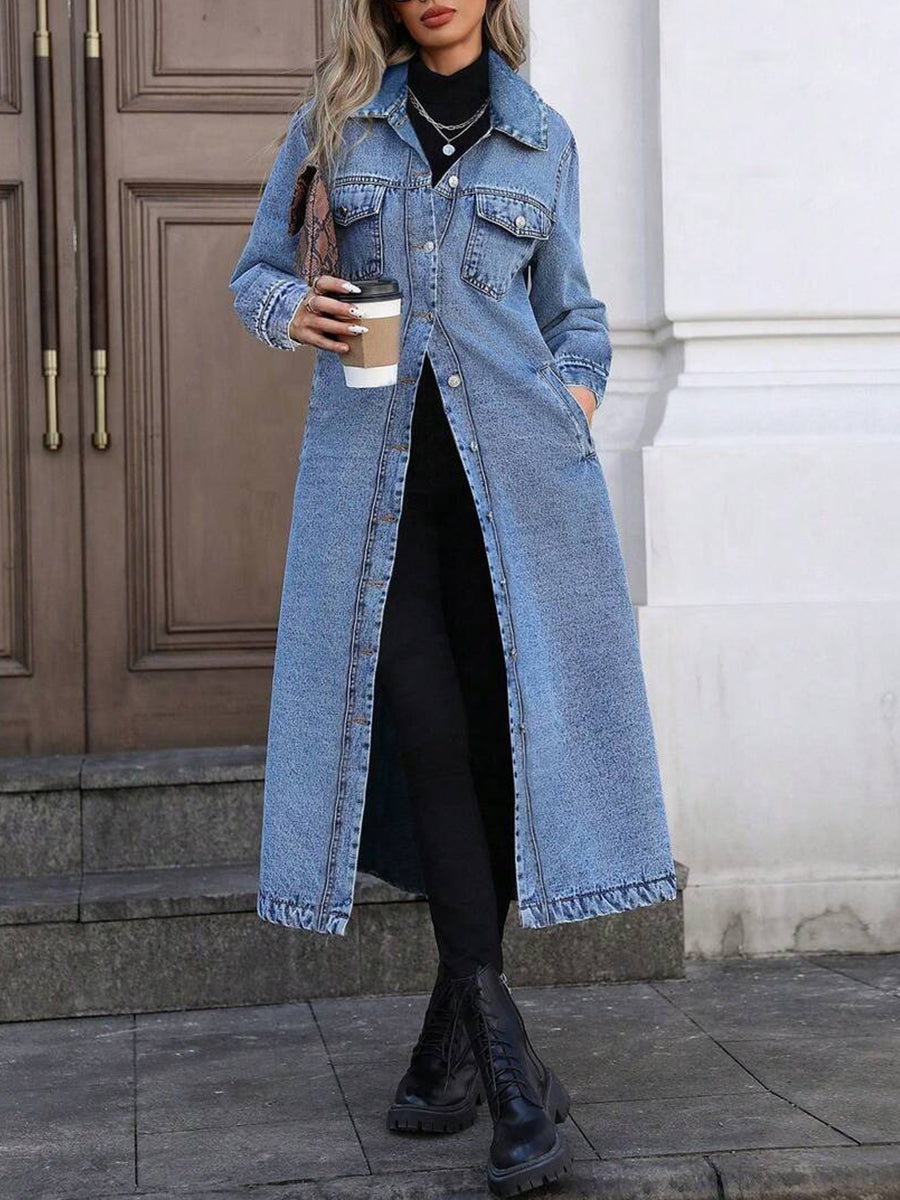 Maya | Veste en Jean Longue Stylée
