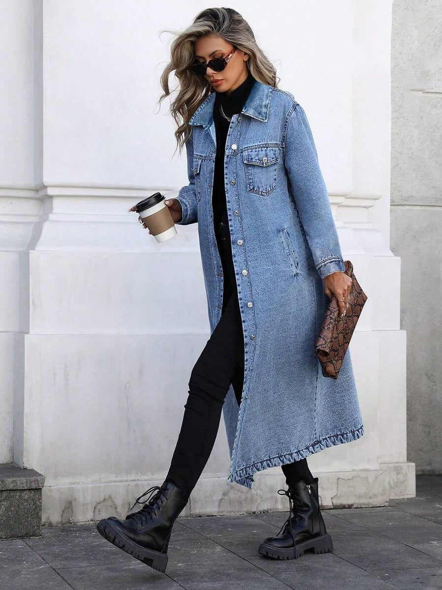 Maya | Veste en Jean Longue Stylée