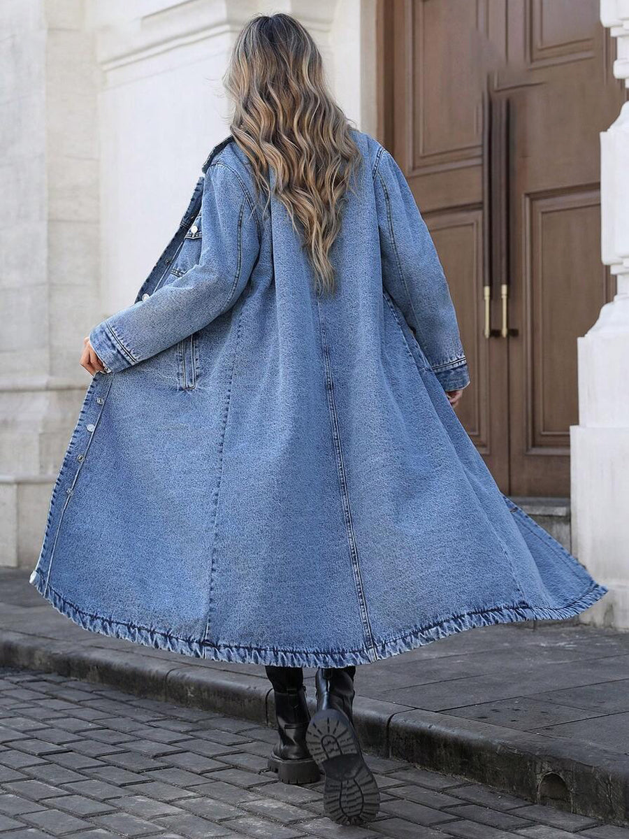 Maya | Veste en Jean Longue Stylée
