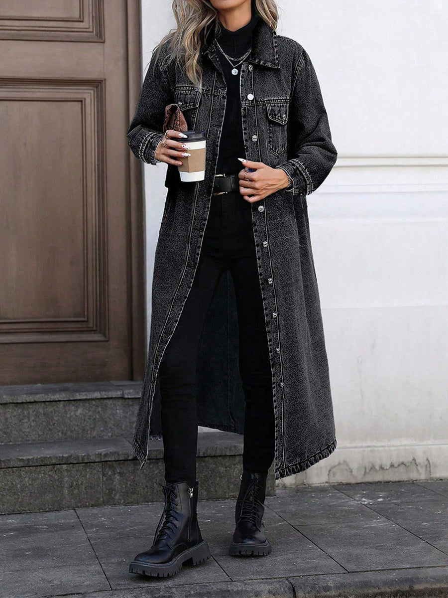 Maya | Veste en Jean Longue Stylée