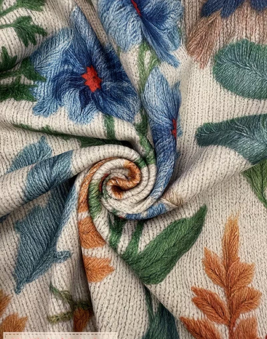 Elise - Cardigan zippé floral de jardin botanique